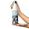 Miles with Cupcakes 17 oz. Stainless Steel Water Bottle - Image 2