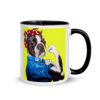 Karly the Riveter 11 oz. Mug with Color Inside - Image 2