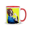 Karly the Riveter 11 oz. Mug with Color Inside - Image 3