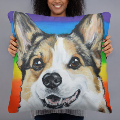 Rainbow Hammy Pillow - Image 2