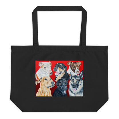 Gracie, Molly, Bella, Clip, Jazzy, and Princess Large Tote Bag - Image 2
