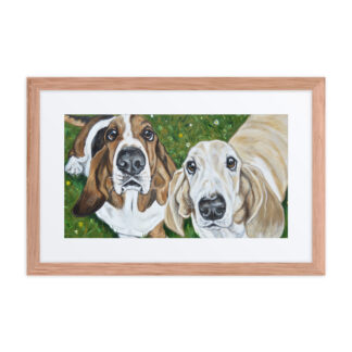 Framed (Black, White, and Oak) Mat Prints