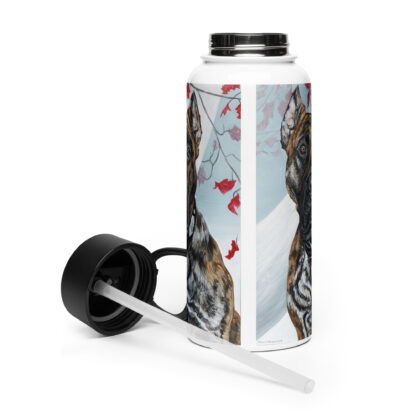 Stainless Steel Water Bottle with a Straw Lid - Image 2