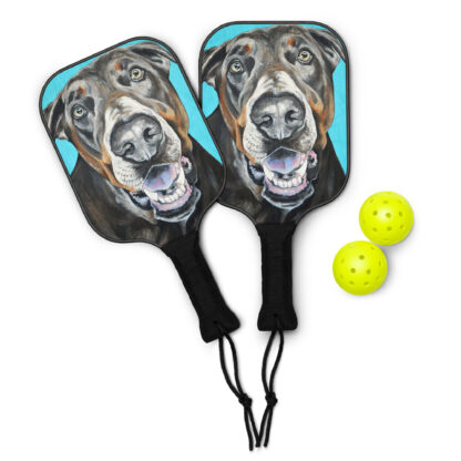 Pickleball Paddles, Two Balls, and a Carry Bag