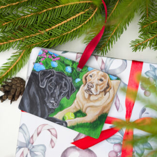 Sam and Duke Metal ornament