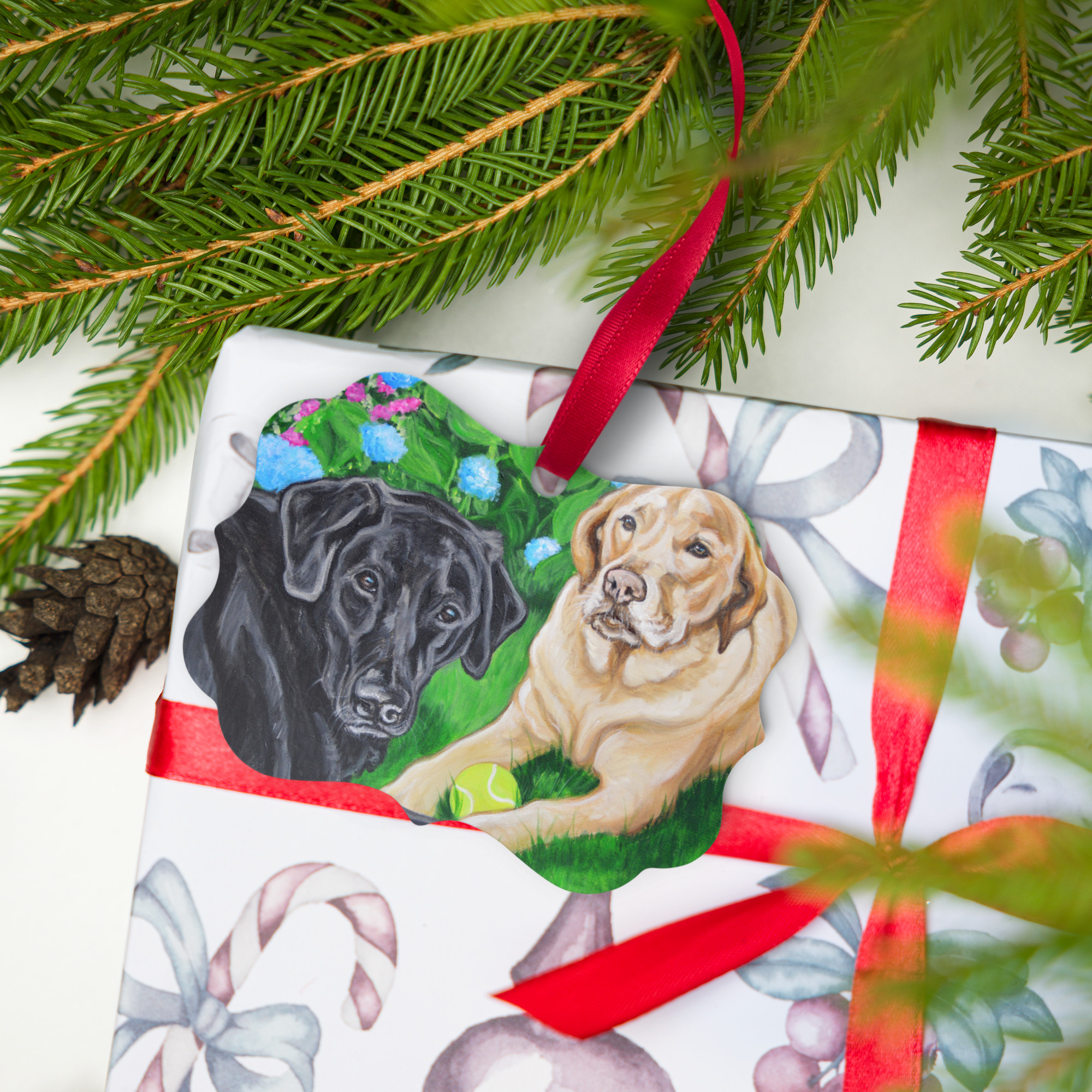 Sam and Duke Metal ornament - Image 3