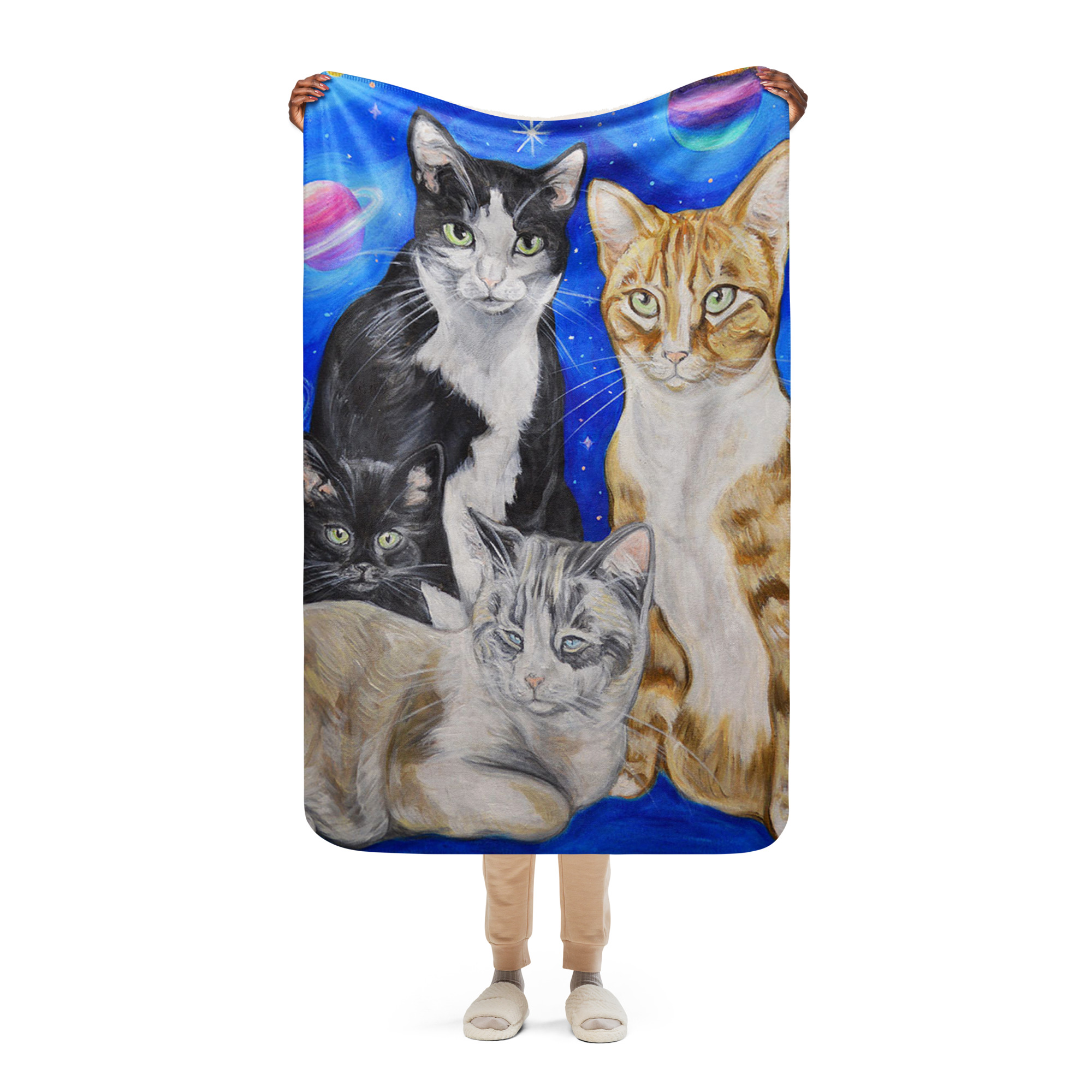 L's in Space Sherpa Blanket