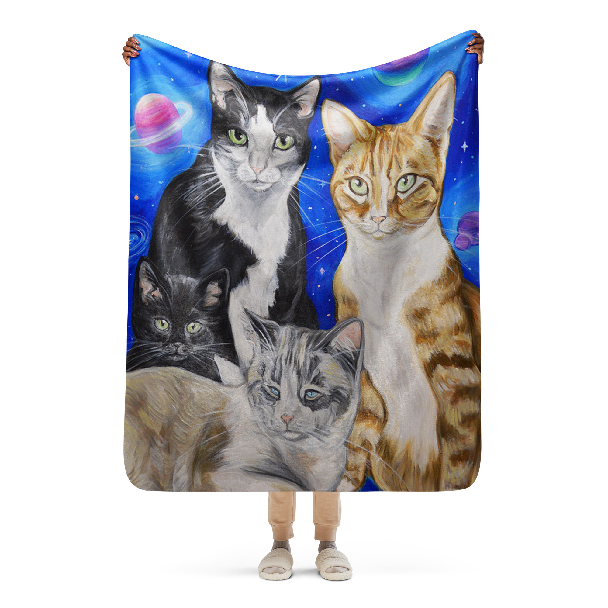 L's in Space Sherpa Blanket - Image 2